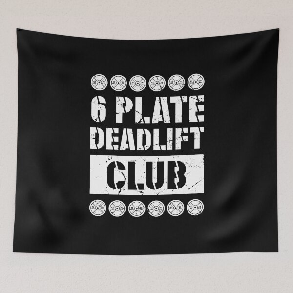 Artikelvorschau, 6 Plate Deadlift Club Powerlifting Gewichtheben entworfen und verkauft von SuperFreshArt.