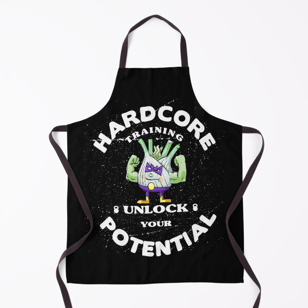 Item preview, Hardcore Training Unlock Your Potential Funk Up Fennel Double Bicep Bodybuilder designed and sold by ProjectX23.