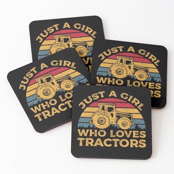 Item preview, Just A Girl Who Loves Tractors designed and sold by sesa10.