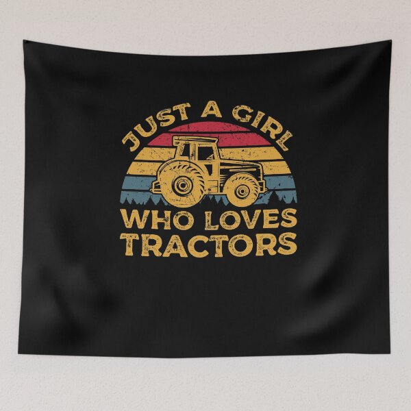 Item preview, Just A Girl Who Loves Tractors designed and sold by sesa10.