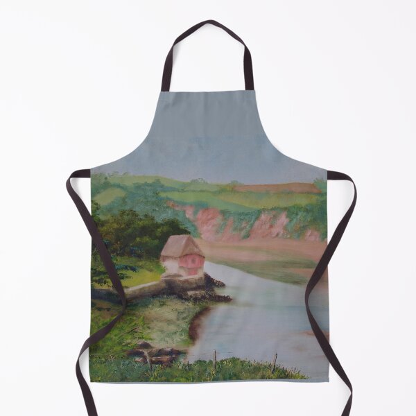 Item preview, Boathouse On The Aune - Oil Painting designed and sold by lezvee.