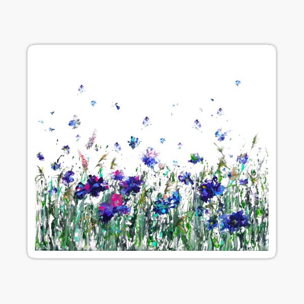 Flower field Sticker