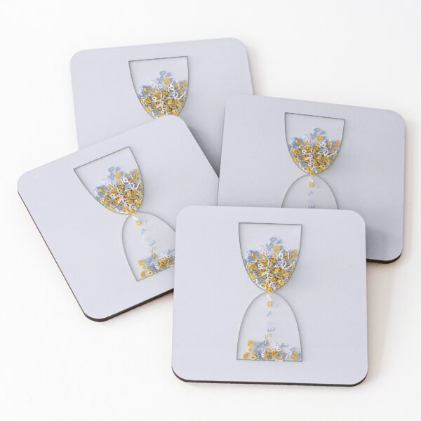 Item preview, digital hourglass on white designed and sold by Mike Kiev art.