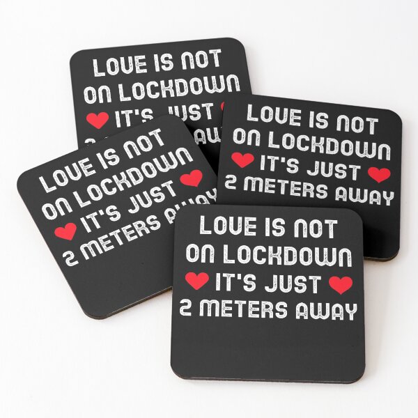 Item preview, Love is not on lockdown just 2 meters away designed and sold by DARBOL-DESIGN.