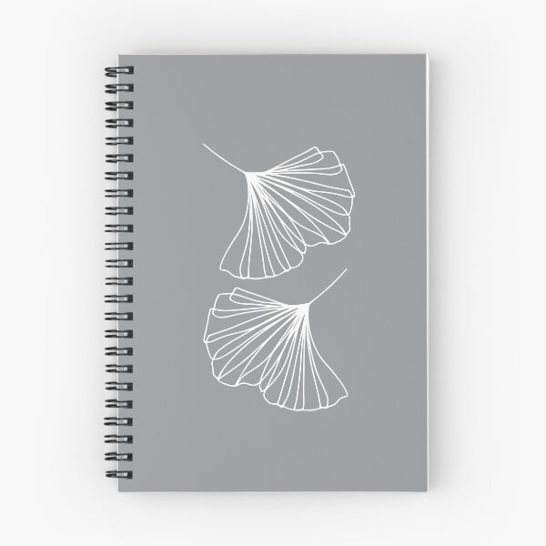 Item preview, Hojas de ginkgo Minimal Line Art Ultimate Grey designed and sold by Wheimay.
