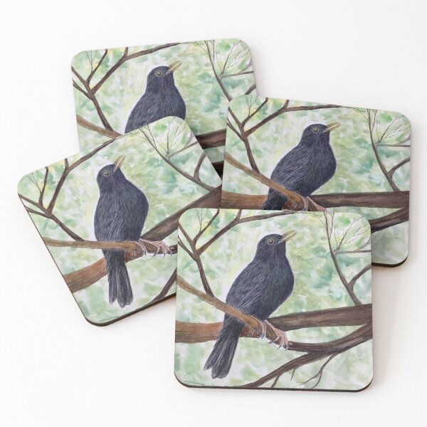 Item preview, Blackbird in the branches of a tree designed and sold by Diane Hunter Art.