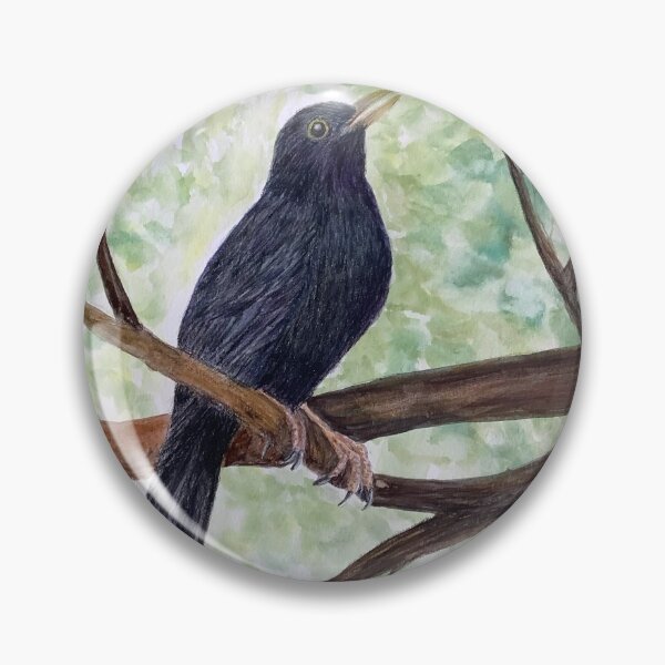 Item preview, Blackbird in the branches of a tree designed and sold by Diane Hunter Art.