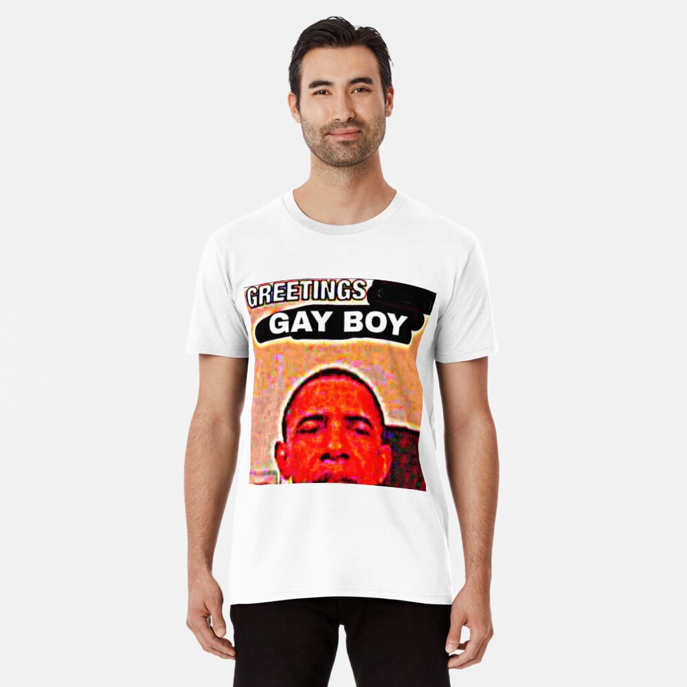 Greetings, Gay Boy Deep Fried Meme Shirt 