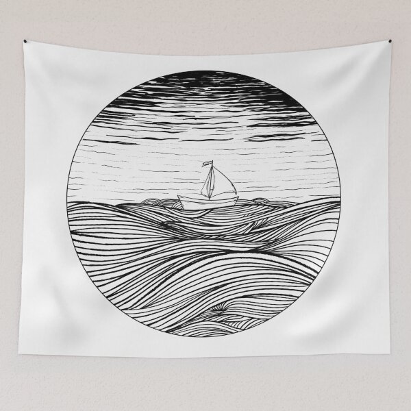Item preview, A Boat on the sea designed and sold by hdesignEG.