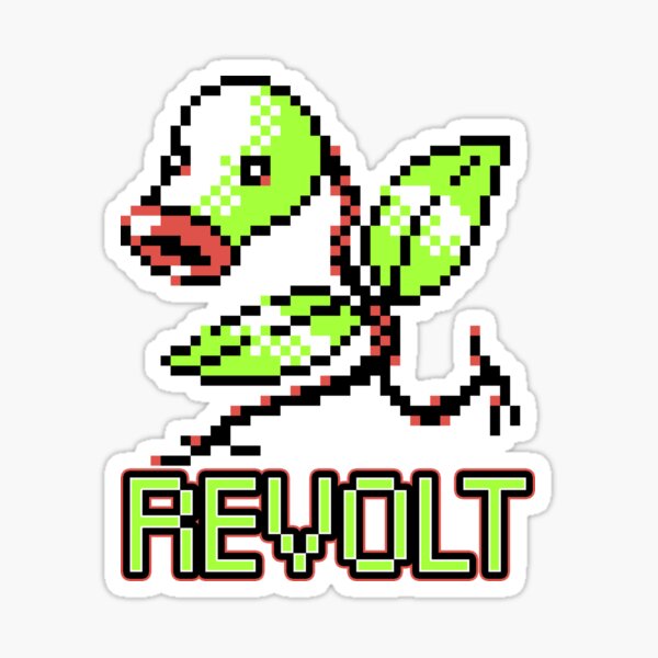 Bellsprout Retro Revolt Sticker By Aerinonstrike Redbubble