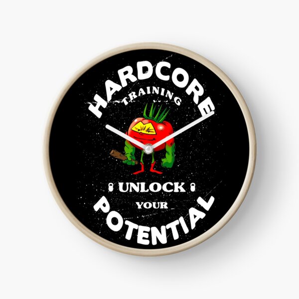 Item preview, Hardcore Training Unlock Your Potential Tomato The Barbarian Foodietoon Superhero designed and sold by ProjectX23.
