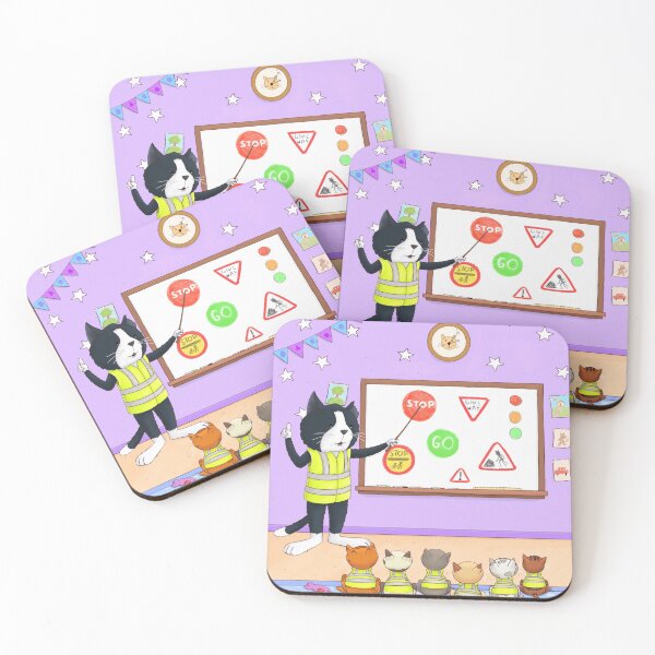 Item preview, Cuthbert's friend Buster teaching kittens designed and sold by kittencuthbert.