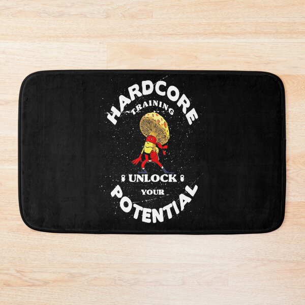 Item preview, Hardcore Training Unlock Your Potential Mushroom Ninja Mixed Martial Arts MMA Superhero designed and sold by ProjectX23.