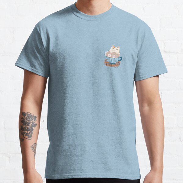 Cat bathing in a Coffee Cup Classic T-Shirt