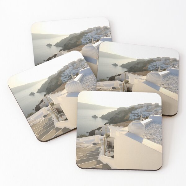 Item preview, Golden Hour in Oia, Santorini, Greece - Beautiful White Panorama and Sunset View designed and sold by whatisonmymind.