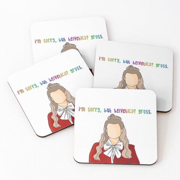 Item preview, Atypical - Paige Quote, 'I'm Sorry, but Helvetica? Gross' Portrait, Illustration, Autism designed and sold by Monsterful Reads.