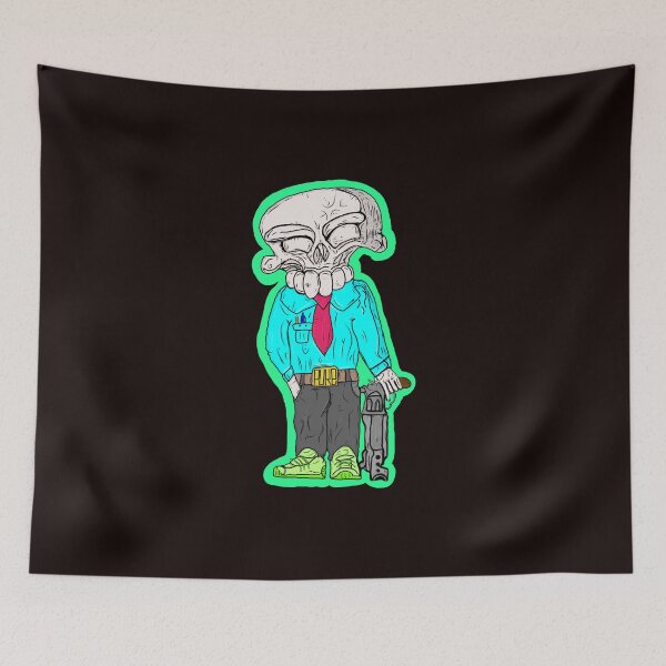Item preview, skull graffiti designed and sold by rustycatart.