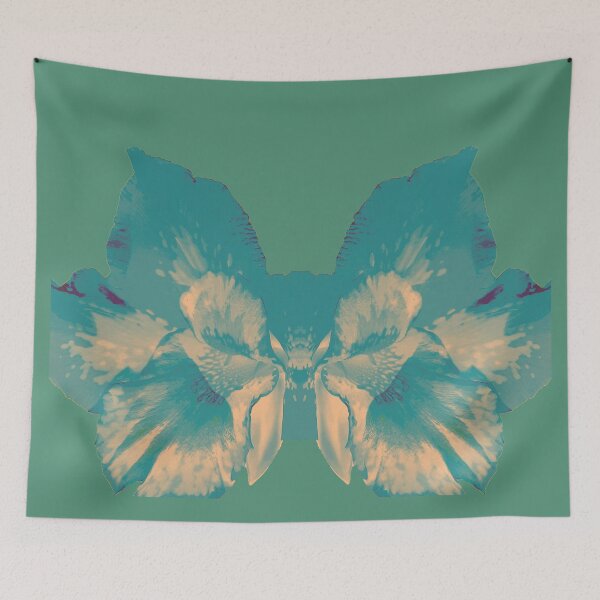 Item preview,  Lion hiding behind flowers-green background designed and sold by CSouissi.