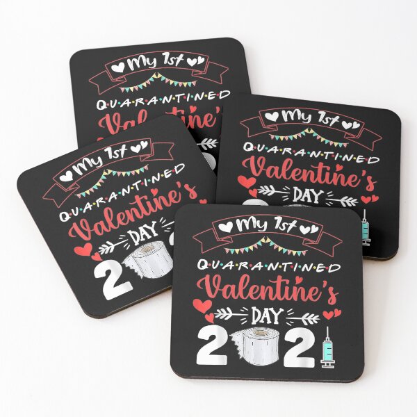 Item preview, Valentine’s Day 2021 Quarantined - Happy Valentines day love Hearts (2021) designed and sold by PrintexDesigns.