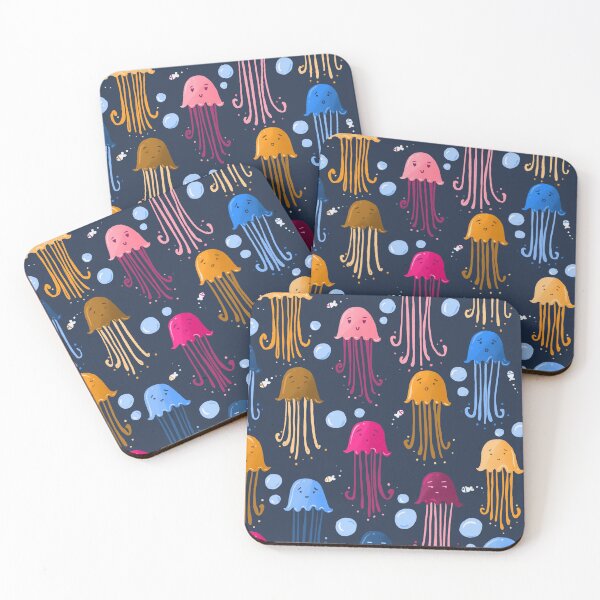 Item preview, happy jellyfishes designed and sold by thegoofydoodler.