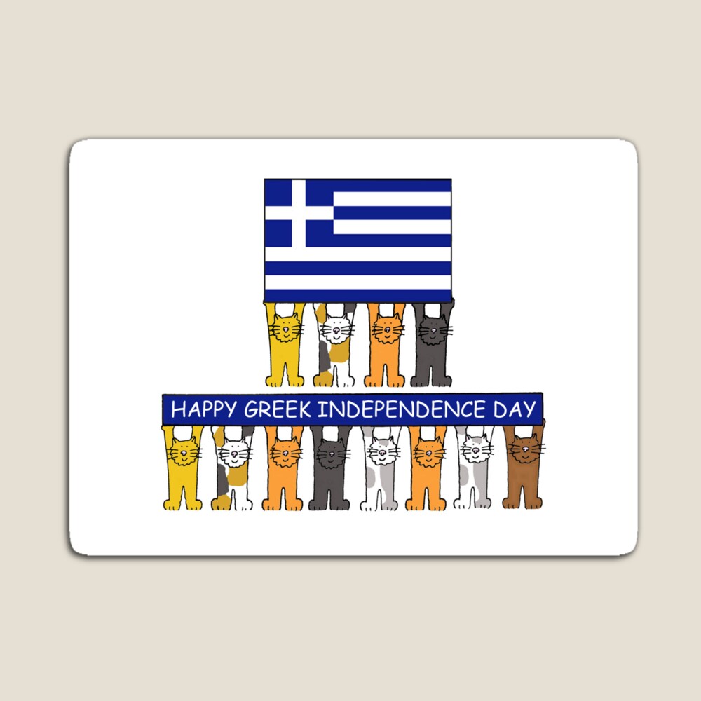 Canvas bag with Greek Independence Day print by Mediterraneo