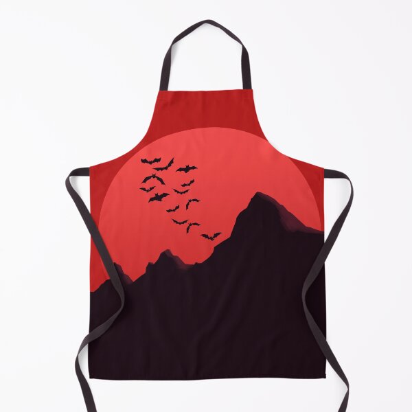 Item preview, Mountain with red moon and bat designed and sold by JahidMunna.