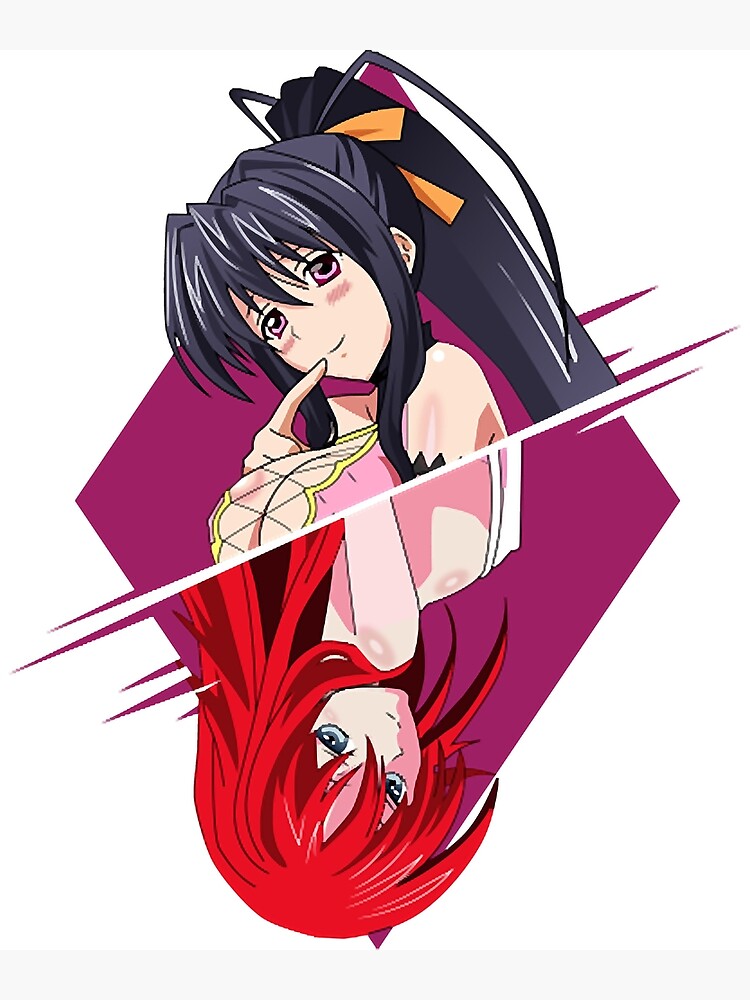 High School DxD Akeno Himejima Anime Girl Waifu Greeting Card for