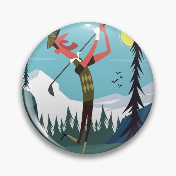 Item preview, Morzine Golf poster designed and sold by GAGodel.
