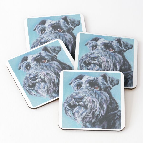 Item preview, Schnauzer dog art full face pets dogs cute sweet puppy designed and sold by Coolstuff4you71.