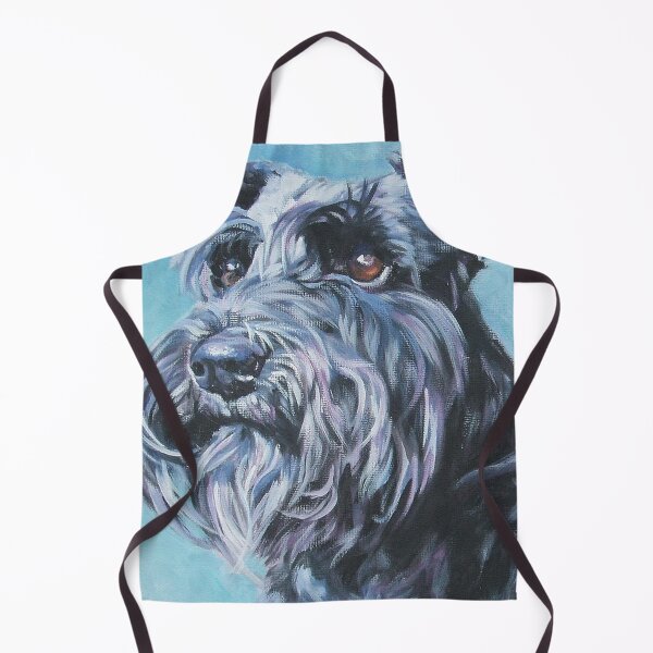 Item preview, Schnauzer dog art full face pets dogs cute sweet puppy designed and sold by Coolstuff4you71.
