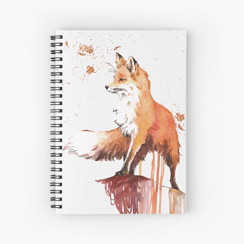 Beautiful Fox Spiral Notebook