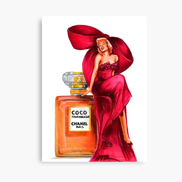 Chanel Perfume Canvas Prints Redbubble