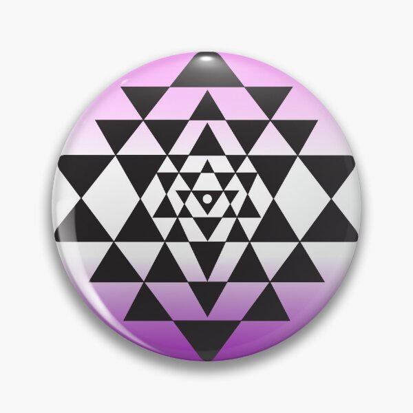 Item preview, Sri Yantra triangles purple designed and sold by Milan Sensiart.