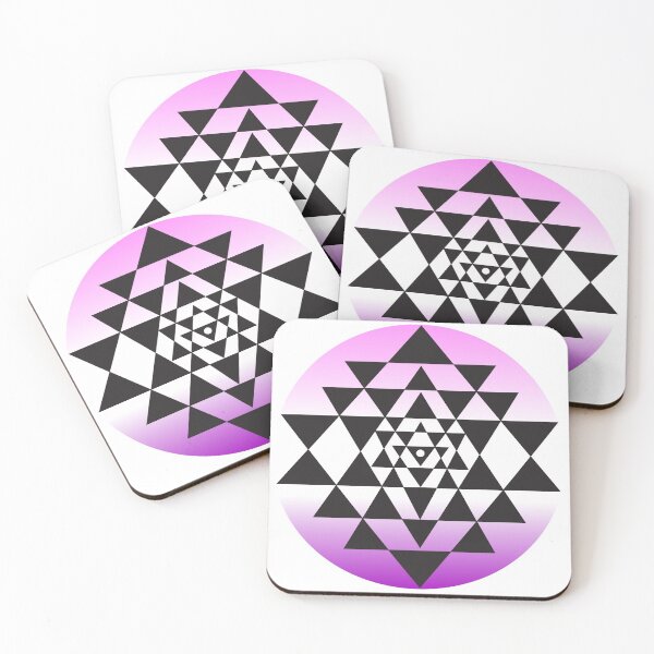 Item preview, Sri Yantra triangles purple designed and sold by Milan Sensiart.