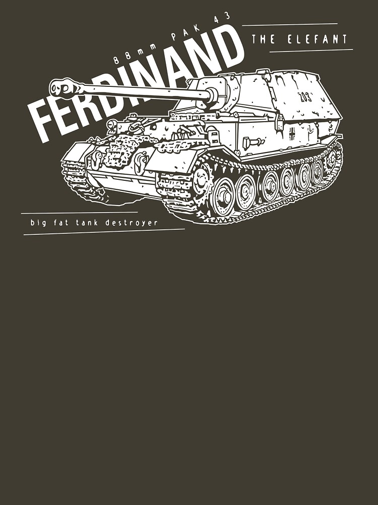 Thumbnail 7 of 7, Essential T-Shirt, Ferdinand Tank Destroyer designed and sold by b24flak.