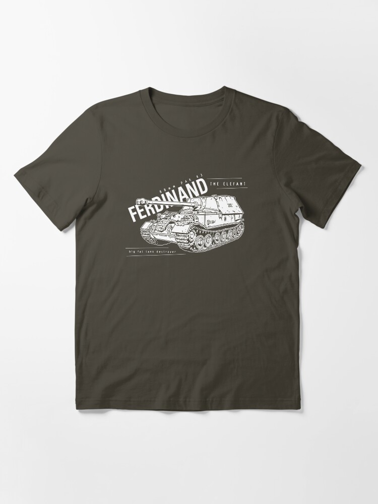 Thumbnail 2 of 7, Essential T-Shirt, Ferdinand Tank Destroyer designed and sold by b24flak.