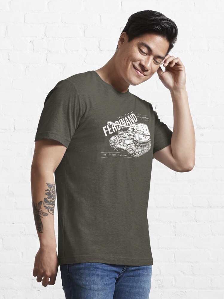 Thumbnail 3 of 7, Essential T-Shirt, Ferdinand Tank Destroyer designed and sold by b24flak.