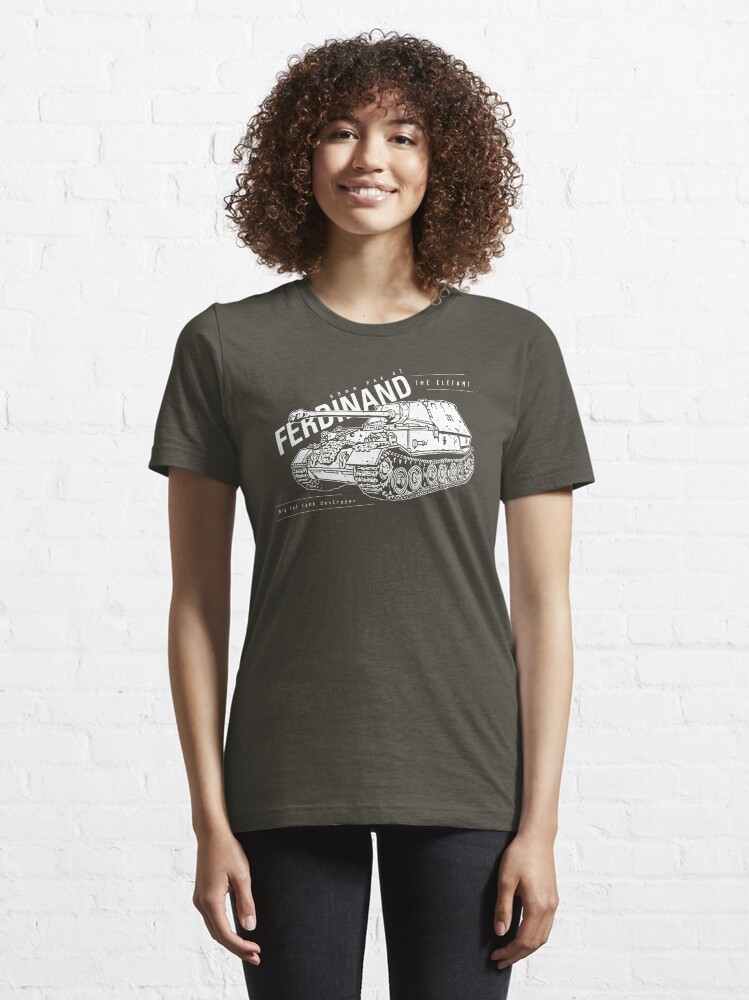 Thumbnail 6 of 7, Essential T-Shirt, Ferdinand Tank Destroyer designed and sold by b24flak.