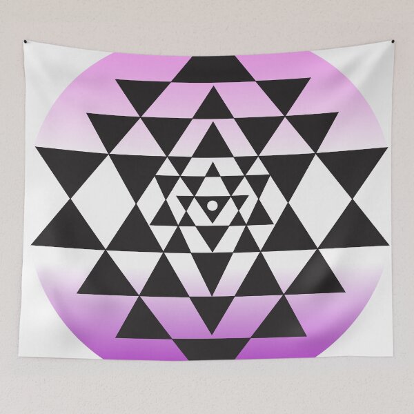 Item preview, Sri Yantra triangles purple designed and sold by Milan Sensiart.