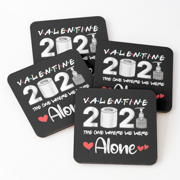 Item preview, Valentine’s Day 2021 Quarantined - Happy Valentines day love Hearts (2021) designed and sold by PrintexDesigns.