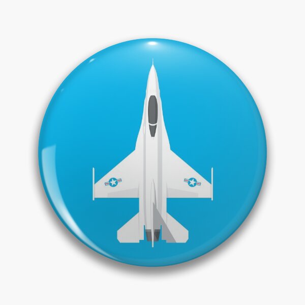 Item preview, F-16 Fighter Jet Aircraft - Cyan designed and sold by VoodooCircus.