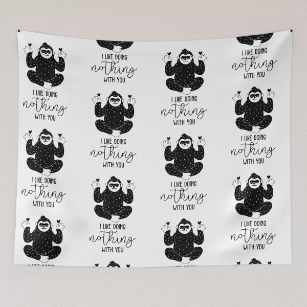 Item preview, i like doing nothing with you funny sloth valentines day designed and sold by happinestSHOP.