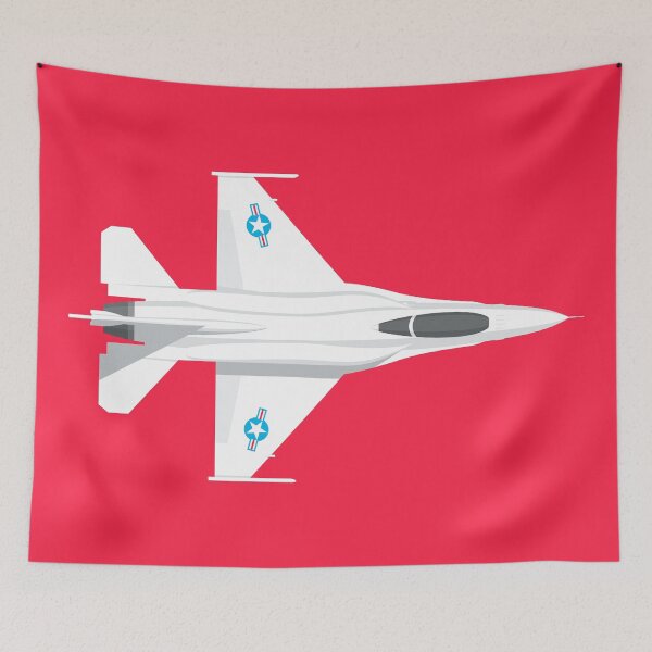 Artikelvorschau, F-16 Viper Fighter Jet Aircraft - Crimson entworfen und verkauft von VoodooCircus.