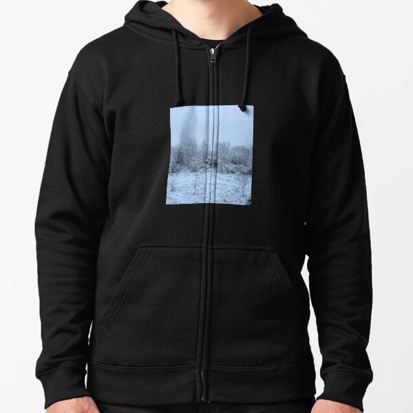 Snowy Winter Forest Zipped Hoodie