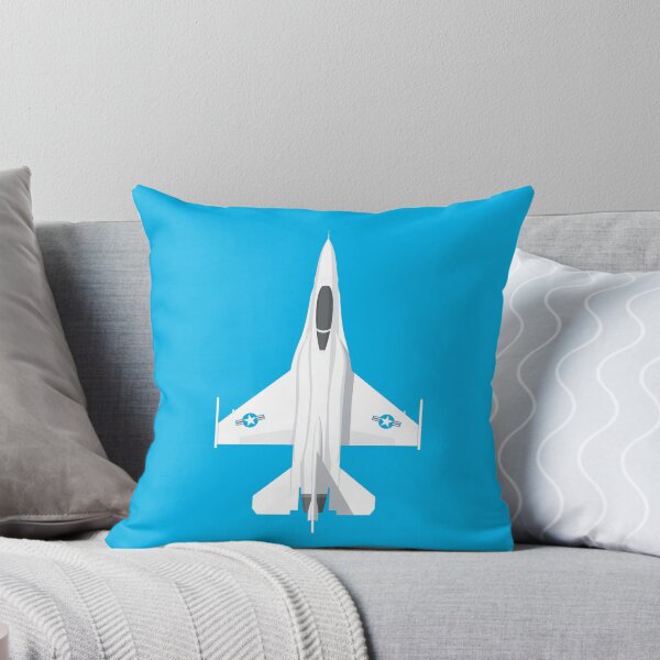 Artikelvorschau, F-16 Viper Fighter Jet Aircraft - Cyan entworfen und verkauft von VoodooCircus.