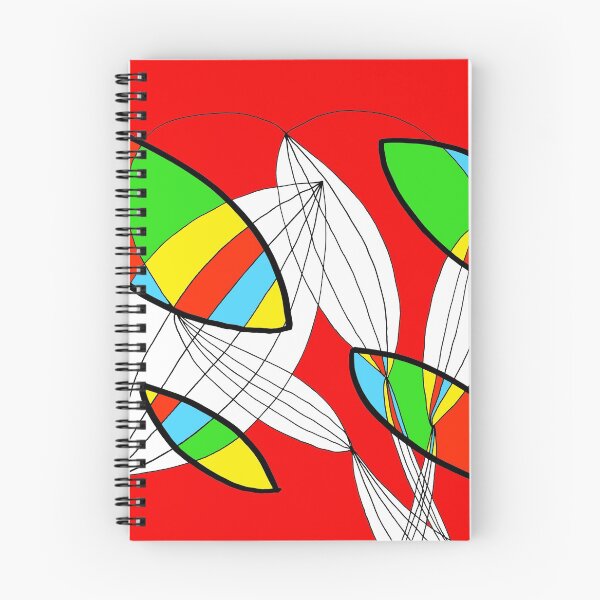 Item preview, Organic objects - 4 colors on Red Board designed and sold by Istvan Ocztos.