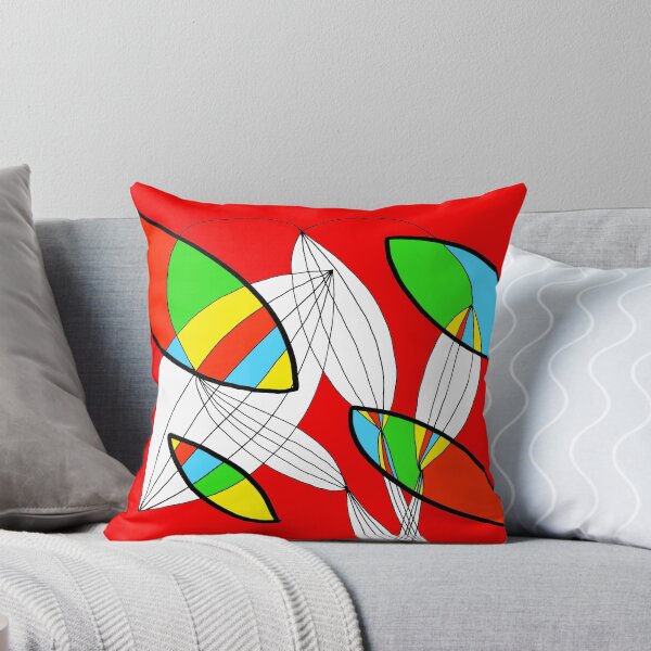 Item preview, Organic objects - 4 colors on Red Board designed and sold by Istvan Ocztos.