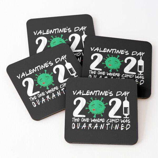 Item preview, Valentine’s Day 2021 Quarantined - Happy Valentines day love Hearts (2021) designed and sold by PrintexDesigns.