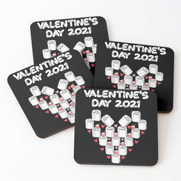 Item preview, Valentine’s Day 2021 Quarantined - Happy Valentines day love Hearts (2021) designed and sold by PrintexDesigns.