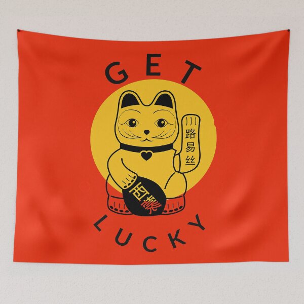 Item preview, Get Lucky Maneki Neko Japanese Good Luck Cat  designed and sold by Karianne Potter.